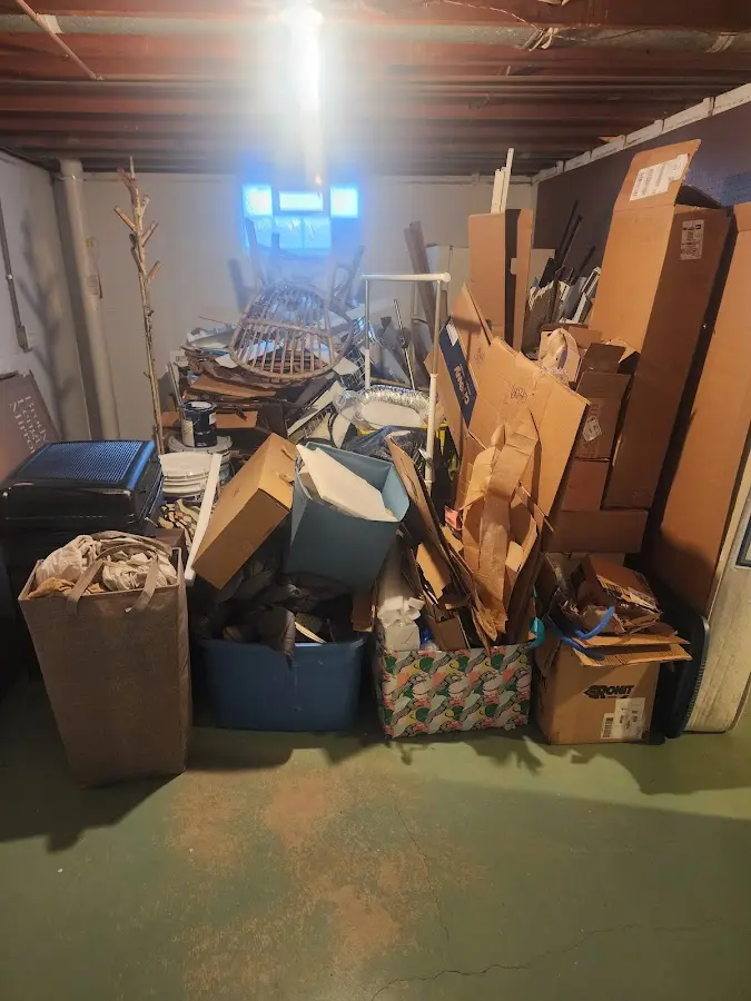 Roll-off dumpster container at job site for Construction Dumpster Rental in Verona Walk